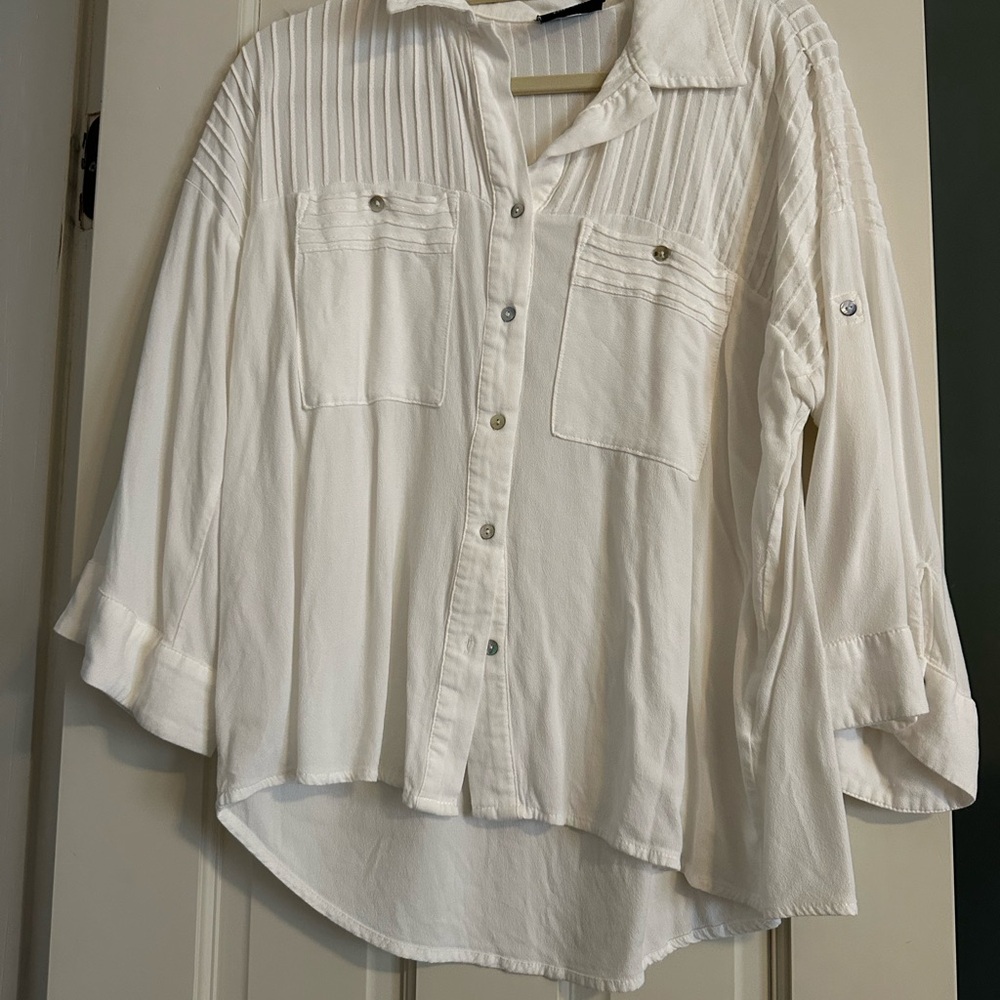 White Button-Up Shirt
